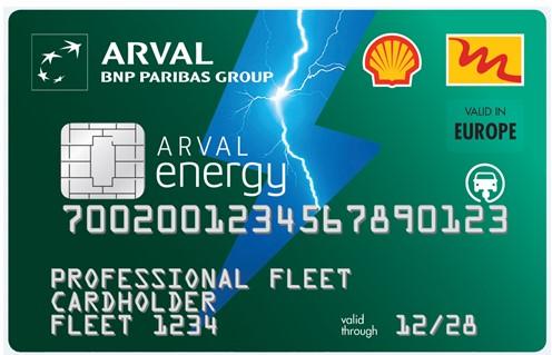 Arval Energy Card Abbildung